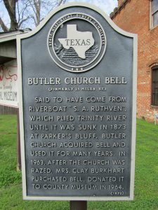 Texas Historical Marker - Butler Church Bell