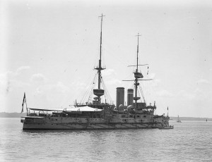 HMS Implacable at Spithead, 1909 