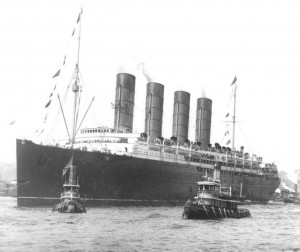 RMS Lusitania in 1907