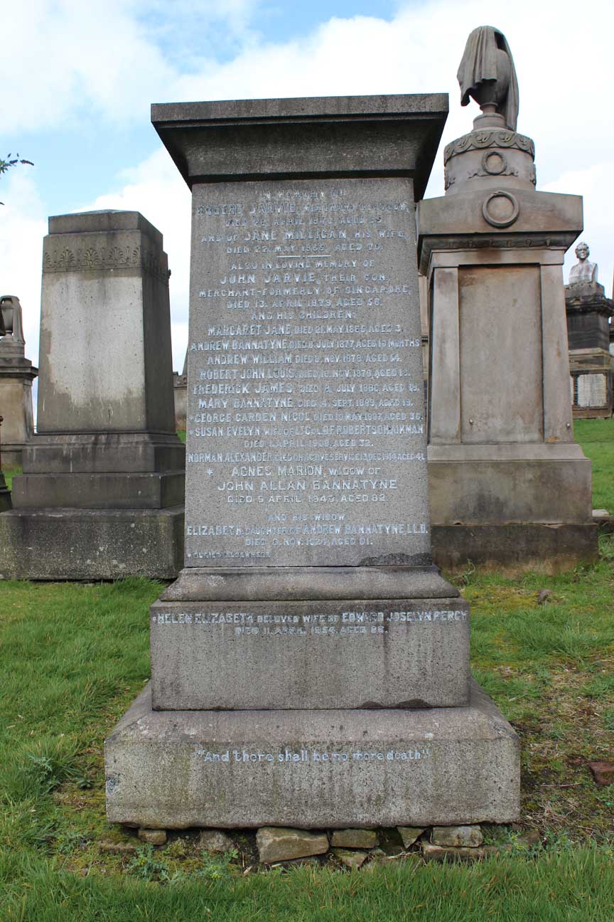 Norman Alexander  Jarvie Monument- Sigma Glasgow Necropolis
