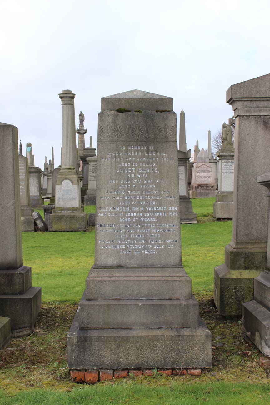 Graham Leckie Monument - Epsilon Glasgow Necropolis