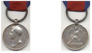 James Cruikshank was awarded the Waterloo medal