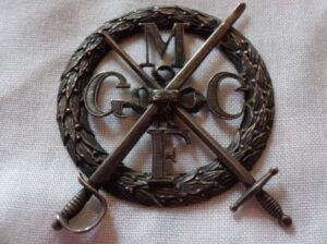 Champion Badge awarded by Foucart to his pupils. The initials MGFC stand for Member of the Glasgow Fencing Club. The badge belonged to Foucart’s son, Louis, and is inscribed: ‘L. Foucart [beat] G. Roland, 7 to 2. Champion Swordsman of Great Britain. Glasgow, May 1839.’ (Roland was the son of the Frenchman George Roland, a celebrated fencing instructor in Edinburgh. Roland and Foucart were the most important and influential teachers of fencing and gymnastics in Scotland in their day).