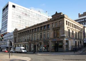 The villa housing Desmond Bank Academy is located behind Alexander Thomson’s Grecian Chambers