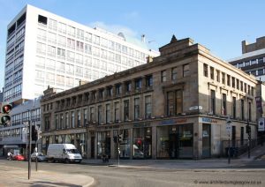 The villa housing Desmond Bank Academy is located behind Alexander Thomson’s Grecian Chambers