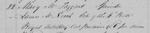 James McLeish Burial Register