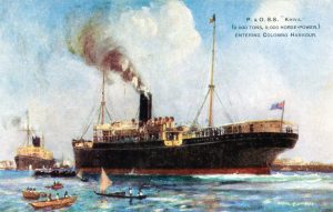 P&O’s SS Khiva entering Colombo harbour