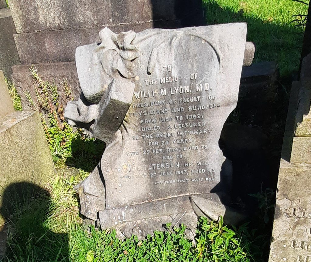 William Lyon monument in need of re-erecting