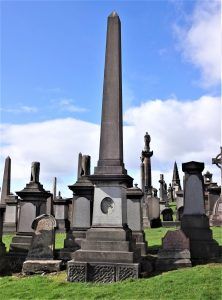 W. Sim - Rev. W Symington Monument, Obelisk shaped with s space where the panel should be