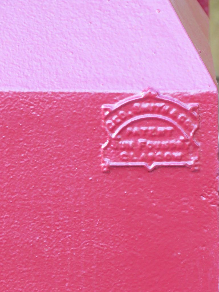 The Sun Foundry’s makers’ mark on the monument’s metal base