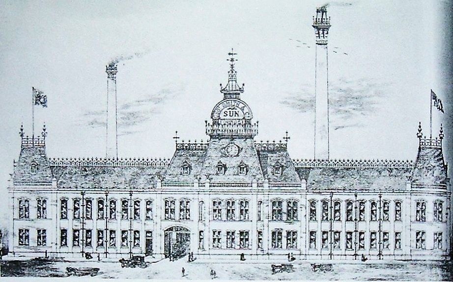 The Sun Foundry in Kennedy Street, Glasgow, as illustrated in the foundry’s trade catalogues. Built in 1870, the foundry buildings were demolished piecemeal until disappearing completely, c. 2002.