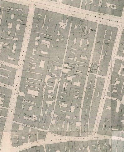 1857 O S town plan of Glasgow