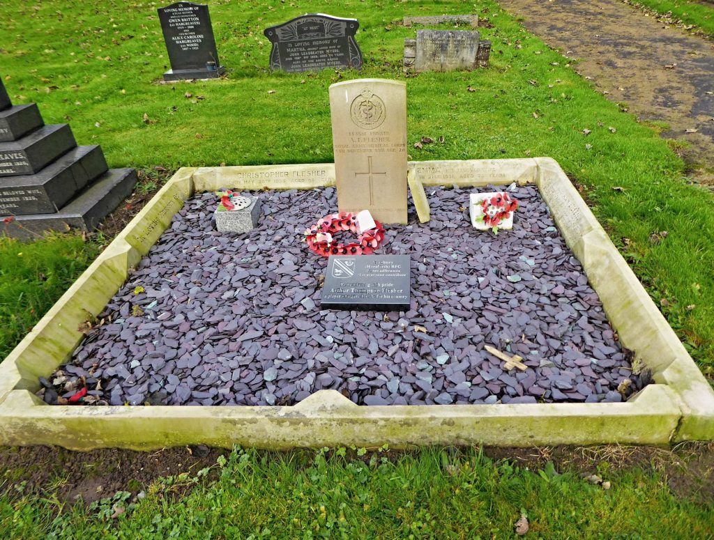 Grave of Private A T Flesher, RAMC