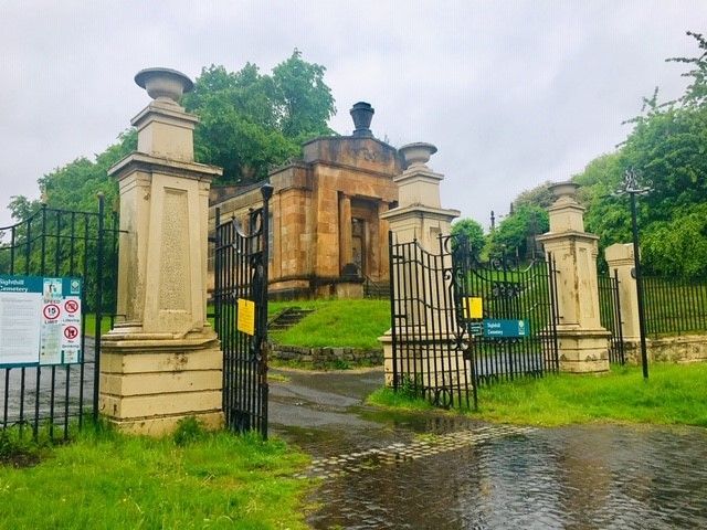 Sighthill Cemetery - Gates and Chapel.