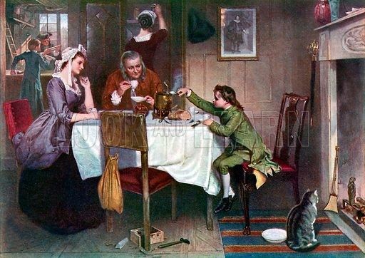 The aunt with the kettle