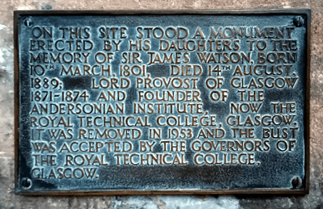 Sir James Watson Plaque