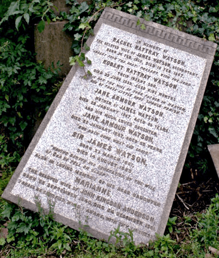 The Watson stone in the Necropolis about 2011