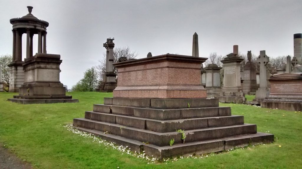 The second burial place of Robert D Wylie in 1869