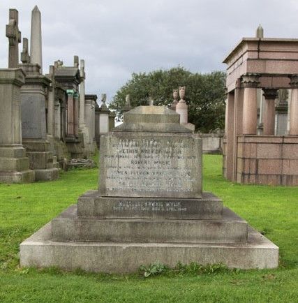 The final burial place of Robert D Wylie in 1901