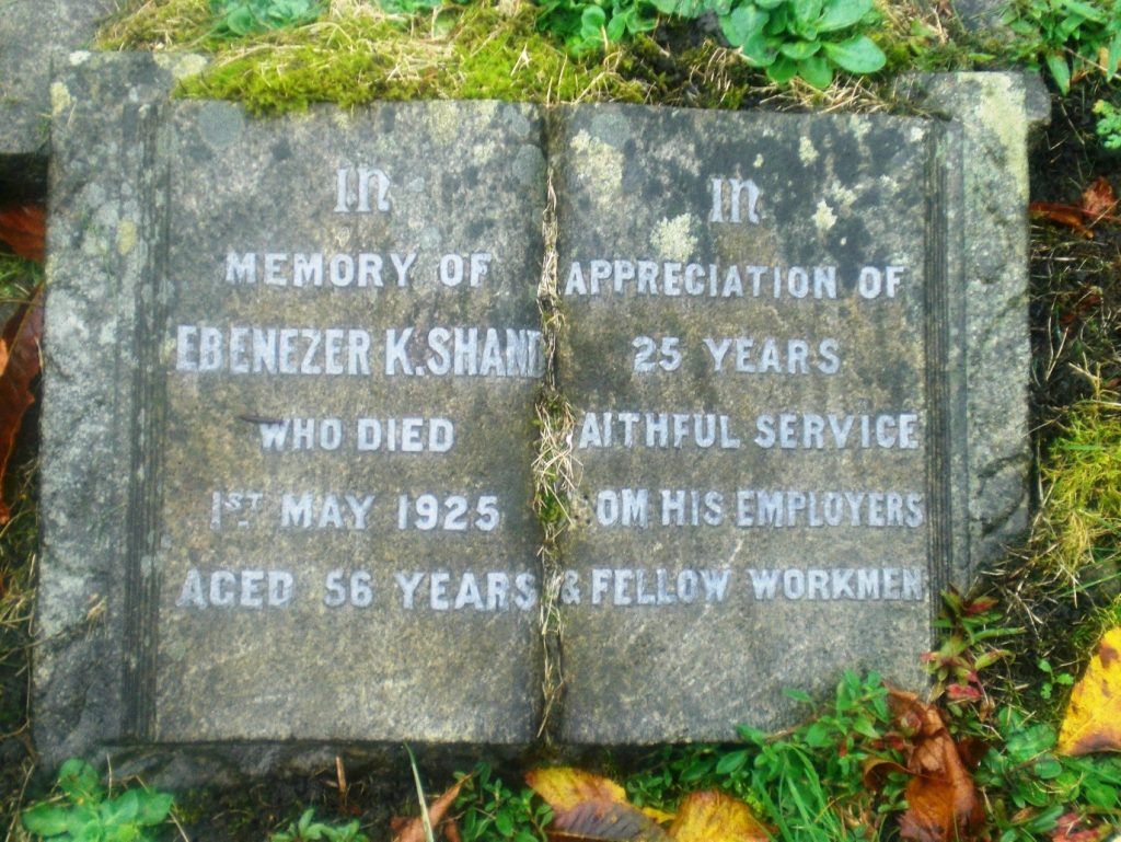 Ebenezer K Shand Memorial