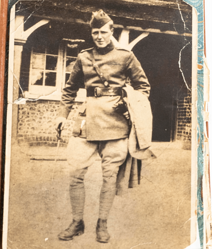 George Petersen in his RFC uniform