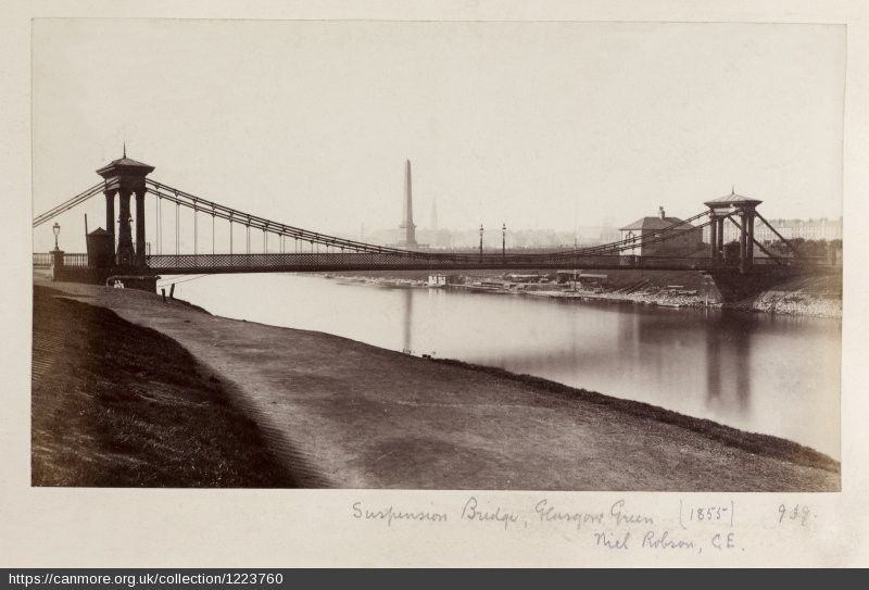The footbridge across the Clyde near where Alexander drowned